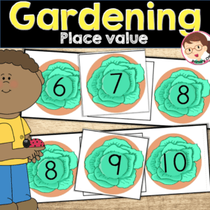 Gardening Math Activity - Autism, SPED, Preschool, PreK