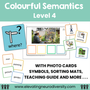 Where Level 4 Colourful Semantics Pack Speech Therapy for Neurodiverse Learners