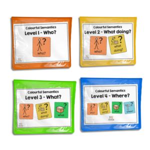 Colourful Semantics Bundle with WHO, WHAT DOING, WHAT and WHERE levels