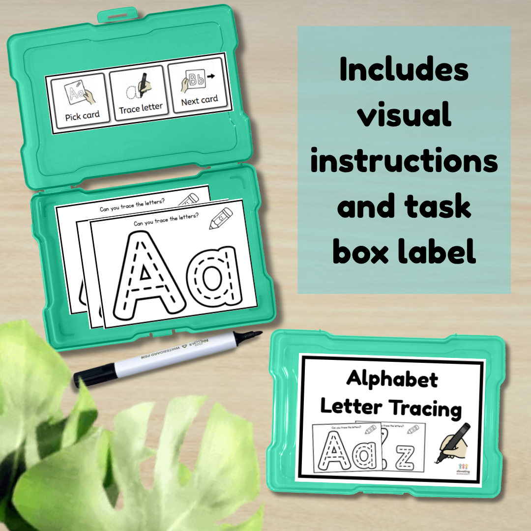 Alphabet Tracing Task Cards | Letter Formation & Task Box Activity - Image 4