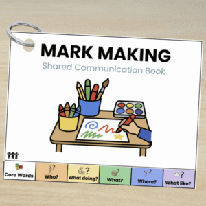 Mark Making Communication Book | Colourful Semantics